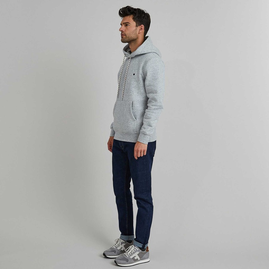 Wholesale FAGUO Medium Grey Melanged Hoodie