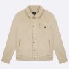 Hot FAGUO Sand Melange Coat Round Neck