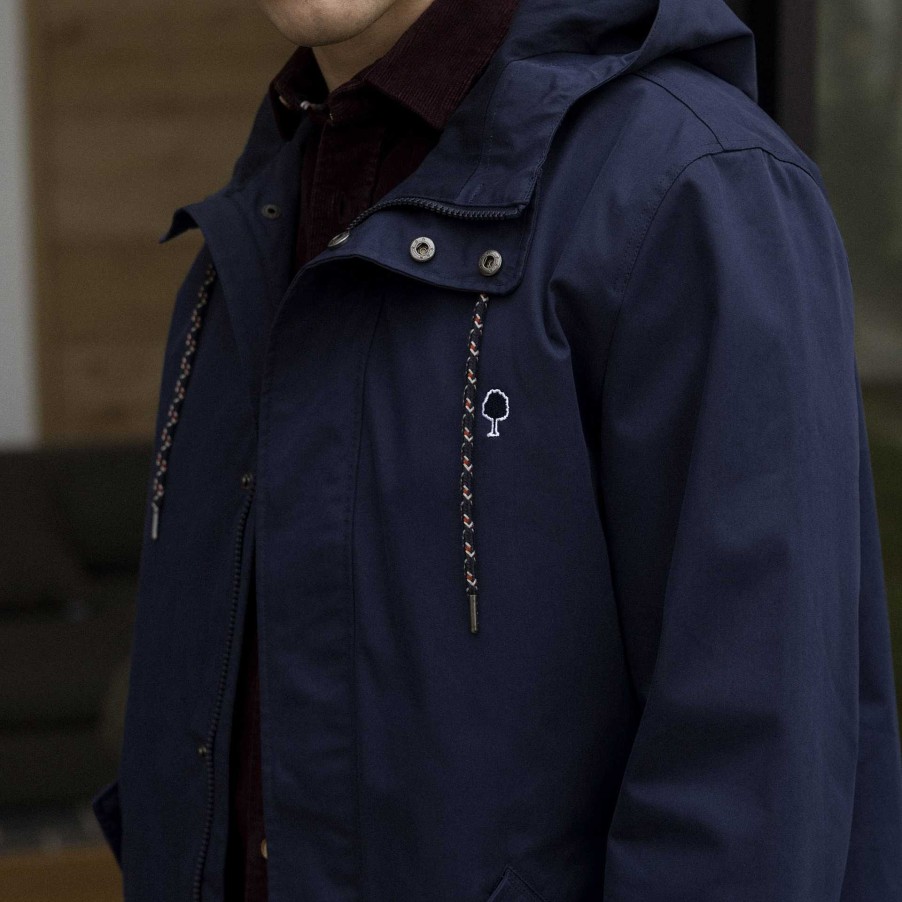 New FAGUO Navy Raincoat