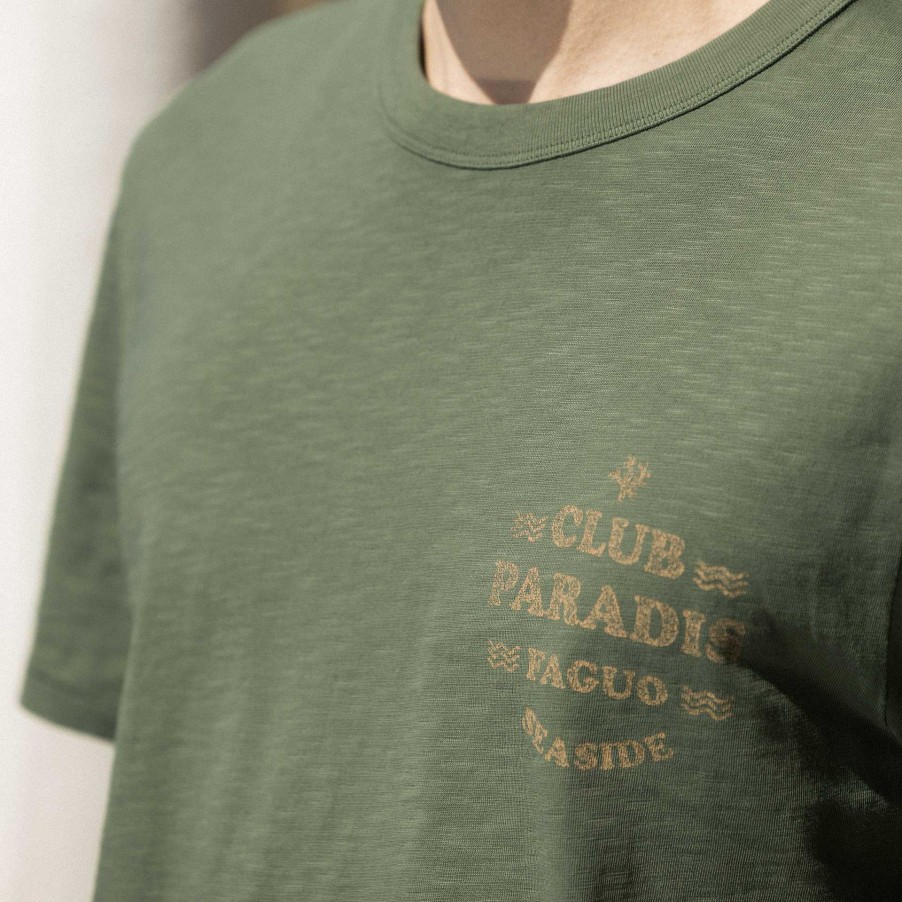 Best FAGUO Khaki T-Shirt Club Paradis