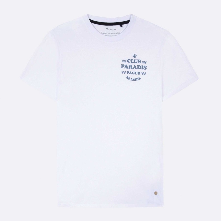 Best FAGUO White T-Shirt Club Paradis