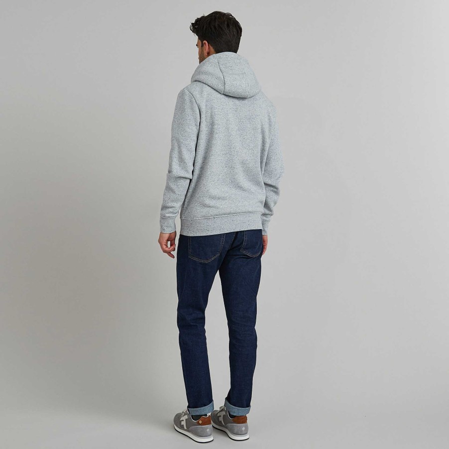 Wholesale FAGUO Medium Grey Melanged Hoodie