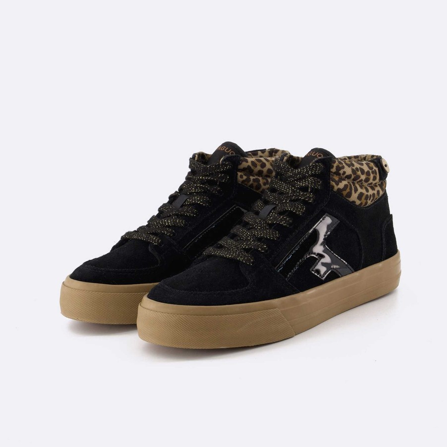 Hot FAGUO Black & Leopard Tennis