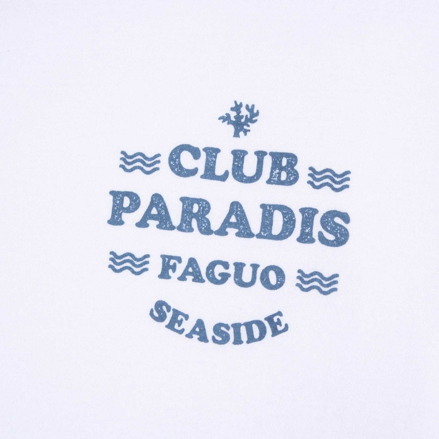 Best FAGUO White T-Shirt Club Paradis