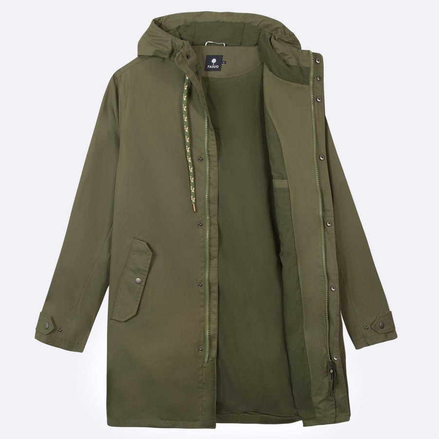 Clearance FAGUO Kaki Raincoat