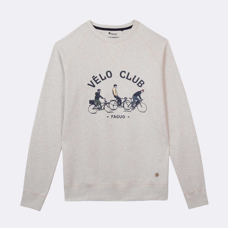 New FAGUO Medium Beige Melange Sweatshirt