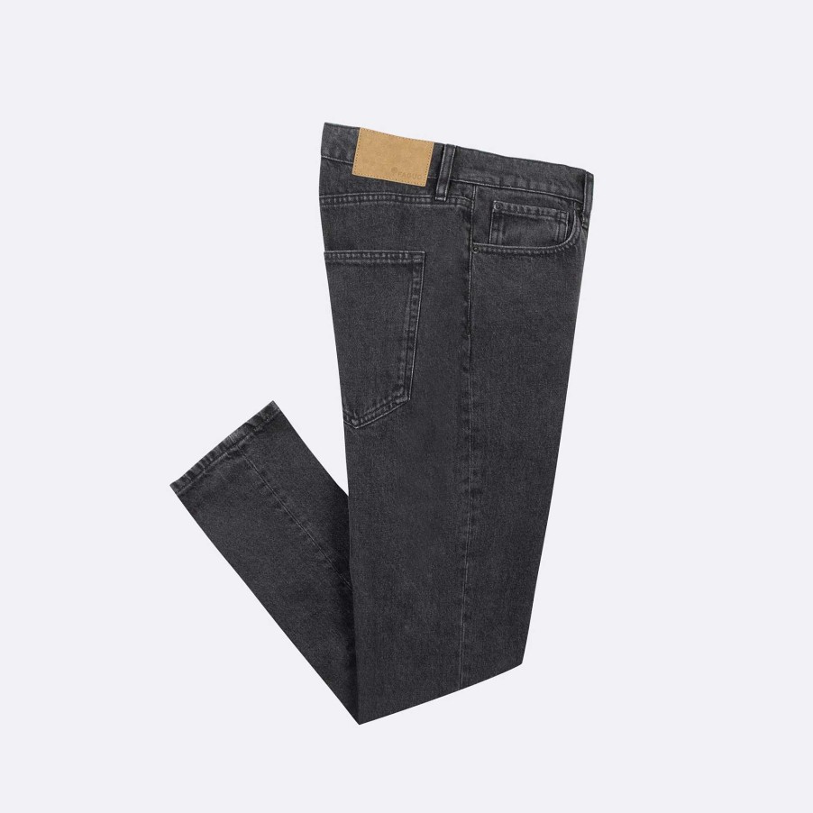 New FAGUO Black Washed Jean Tapered Cut