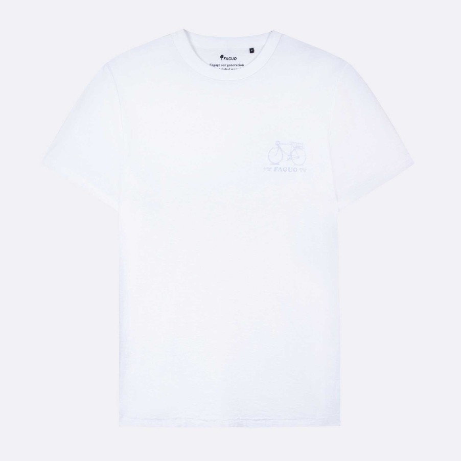 New FAGUO White T-Shirt Club Paradis