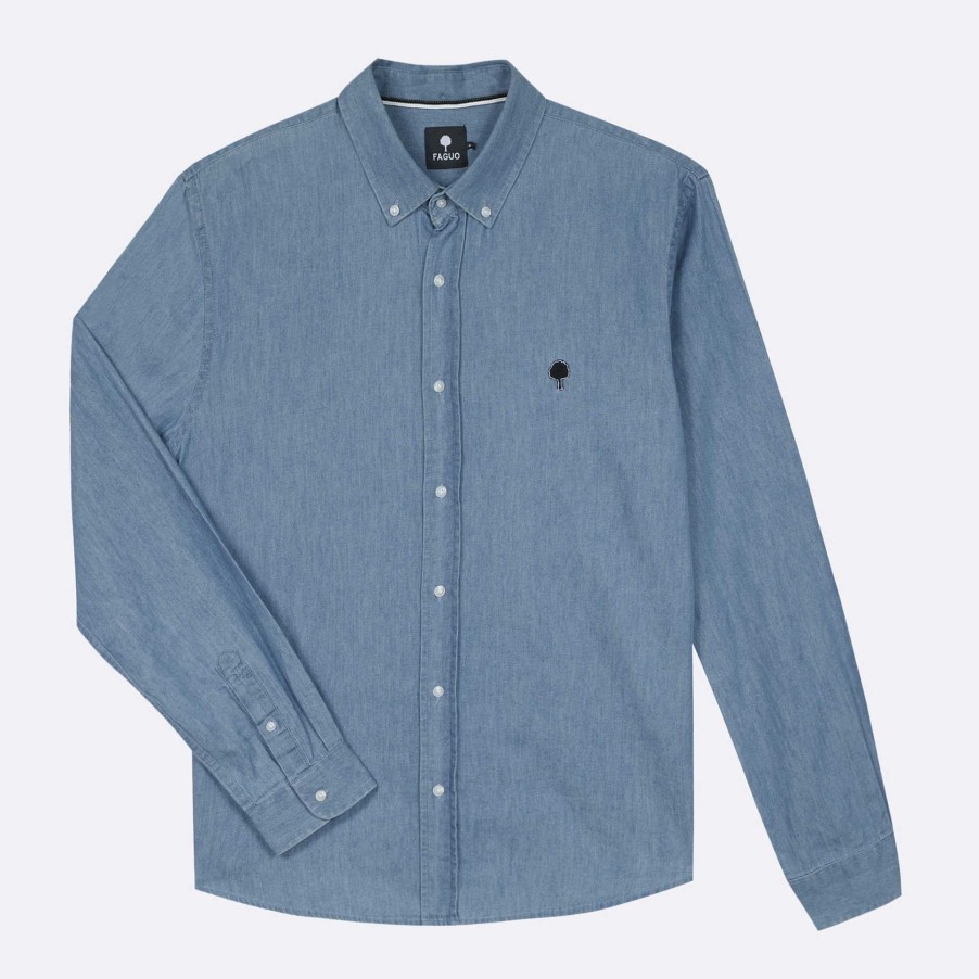 Best FAGUO Denim Classic Shirt