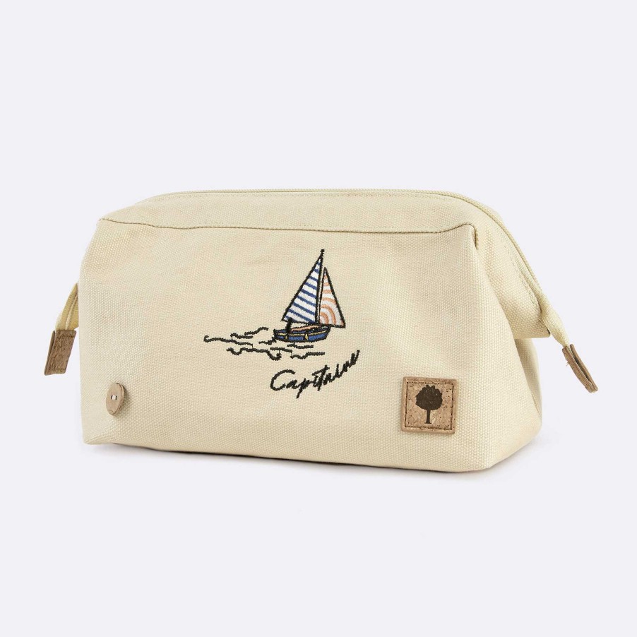 Clearance FAGUO Beige Washbag Vegan