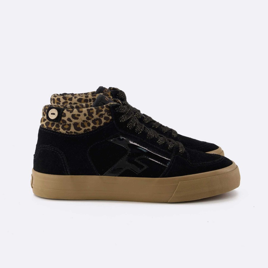 Hot FAGUO Black & Leopard Tennis