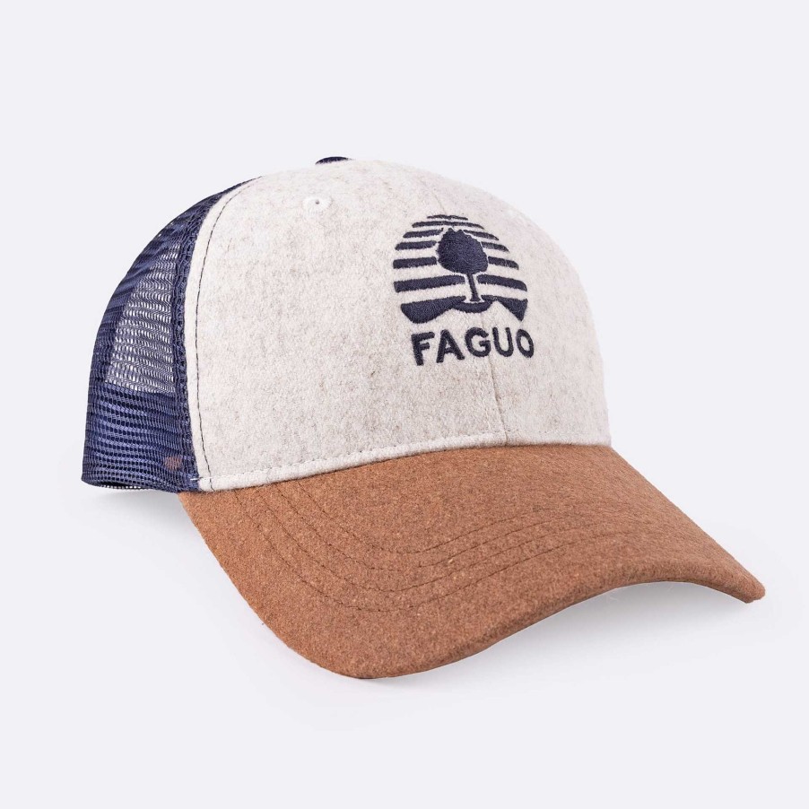 Online FAGUO Navy & Cognac Cap