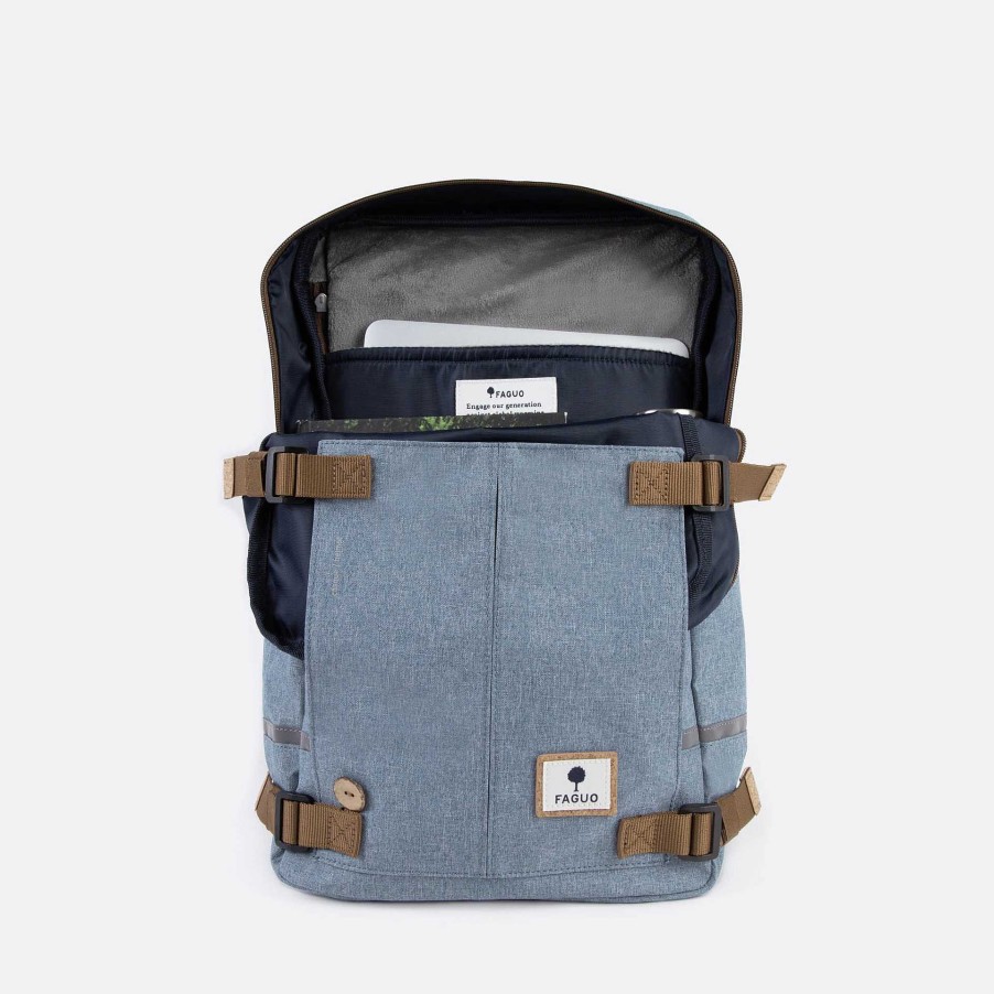 Wholesale FAGUO Blue Backpack Vegan