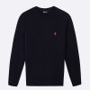 New FAGUO Navy Round Neck Sweater